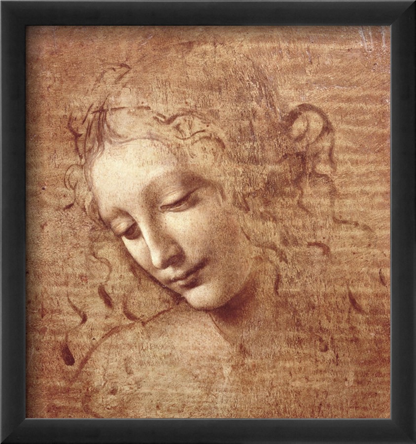 Female Head La Scapigliata, c.1508 - Leonardo Da Vinci Painting